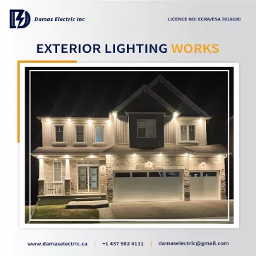 exterior lighting work by Damas Electric